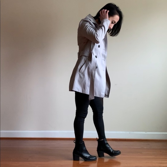 Express Jackets & Blazers - Beautiful Gray Rain Coat